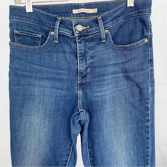 Levis 312 Shaping Slim High Waisted Medium Wash Jeans - Size 28 - Picture 5 of 9